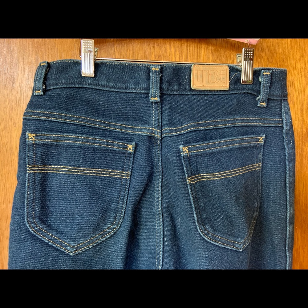 Vintage dark denim blue jeans, 70’s, Finesse